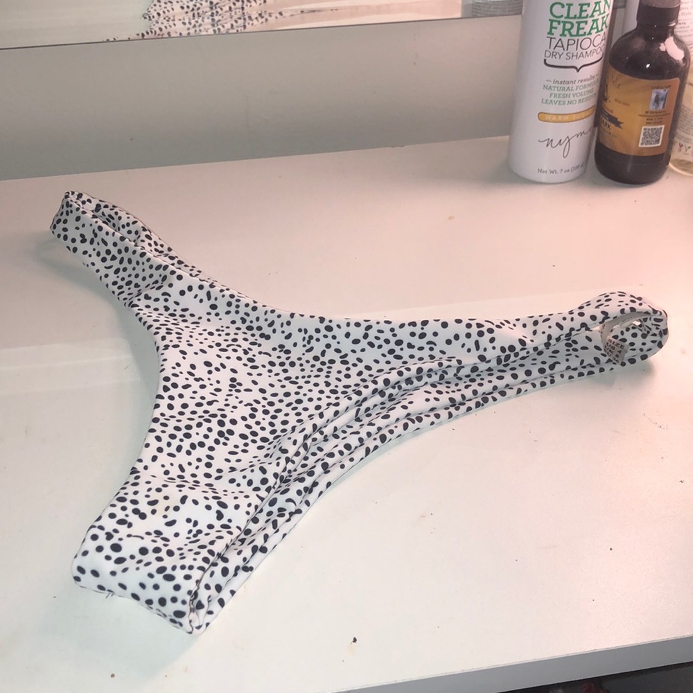 ZAFUL B/W CHEETAH PRINT BIKINI BOTTOM
